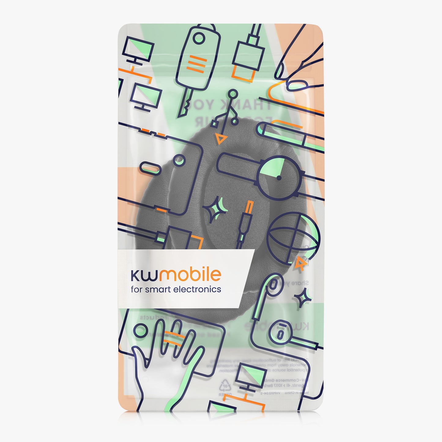 kwmobile Ohr Polster für Kingston HyperX Cloud II Gaming Ohrpolster Ersatz Kopfhörer Ersatzteile Kopfhörer Ersatzpolster Over Ear Headphones