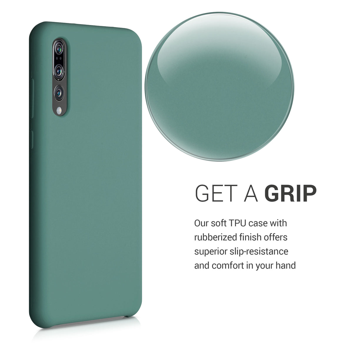 kwmobile Phone Case for Huawei P20 Pro - Silicone Case - Wireless Charging - Protective Cover