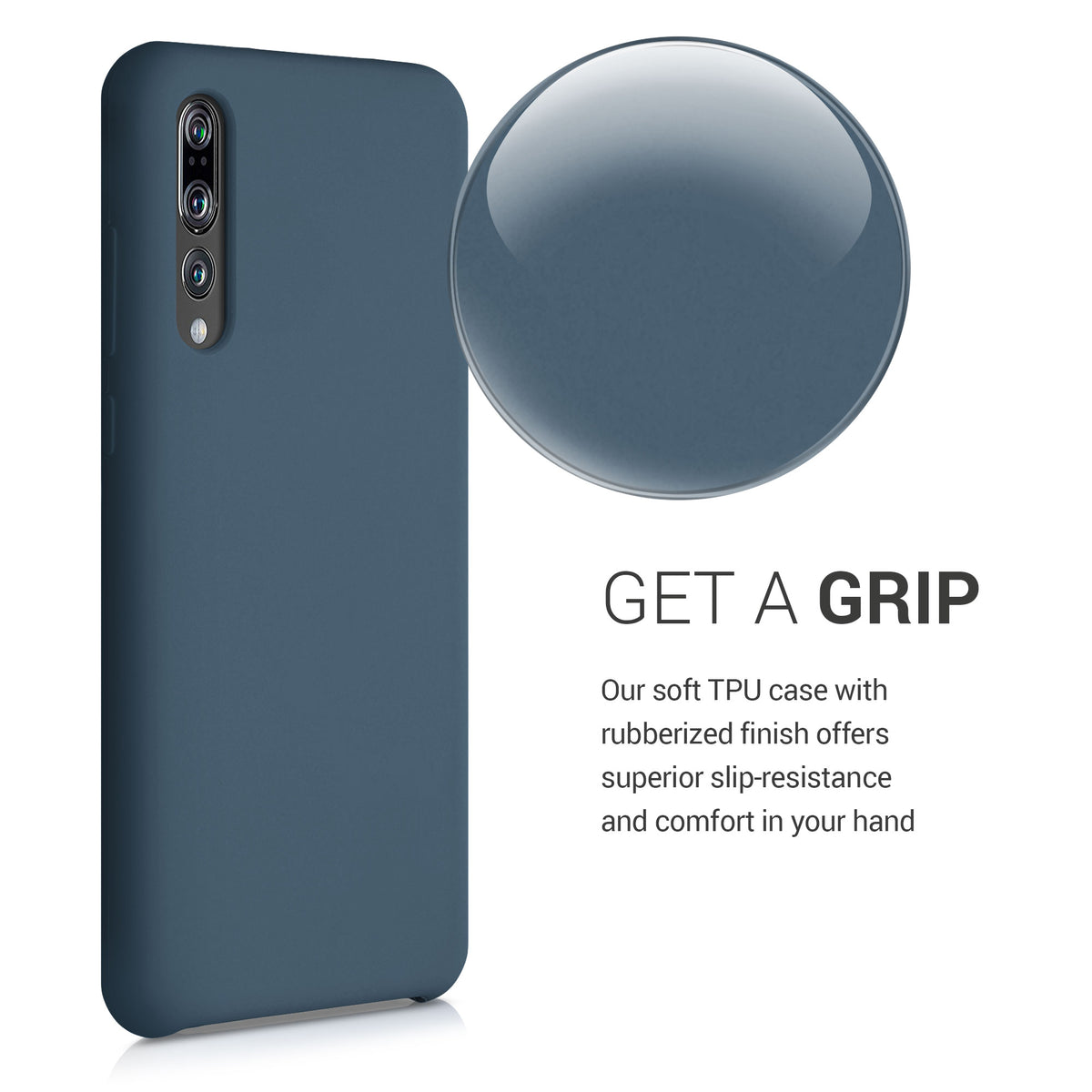 kwmobile Phone Case for Huawei P20 Pro - Silicone Case - Wireless Charging - Protective Cover