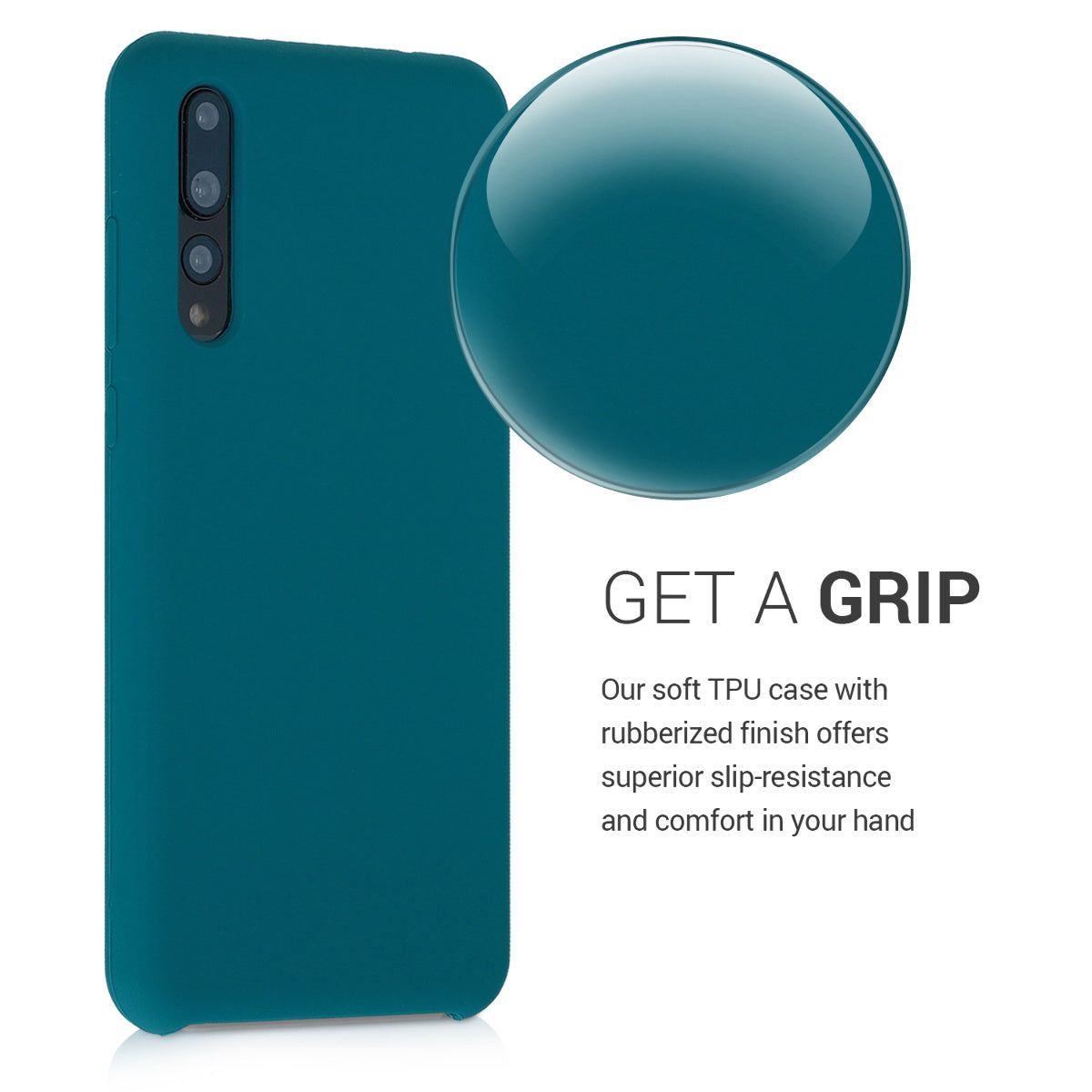 kwmobile Phone Case for Huawei P20 Pro - Silicone Case - Wireless Charging - Protective Cover