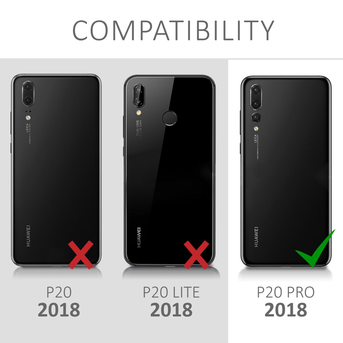 kwmobile Phone Case for Huawei P20 Pro - Silicone Case - Wireless Charging - Protective Cover