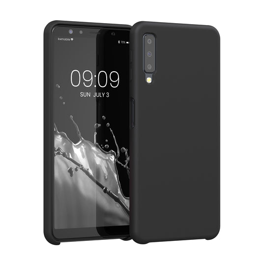 kwmobile Phone Case for Samsung Galaxy A7 (2018) - Silicone Case - Wireless Charging - Protective Cover