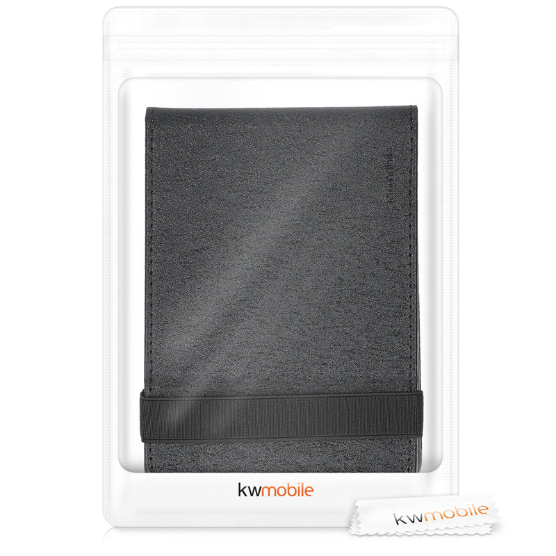 kwmobile Case Compatible with Tolino Shine 3 - e-Reader Cover with Hand Strap Stand