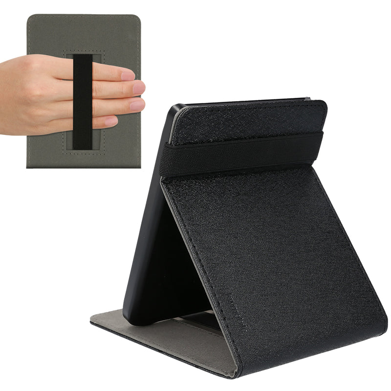 kwmobile Case Compatible with Tolino Shine 3 - e-Reader Cover with Hand Strap Stand