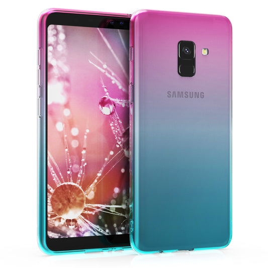kwmobile Case Compatible with Samsung Galaxy A8 (2018) - Phone Case - Transparent Cover