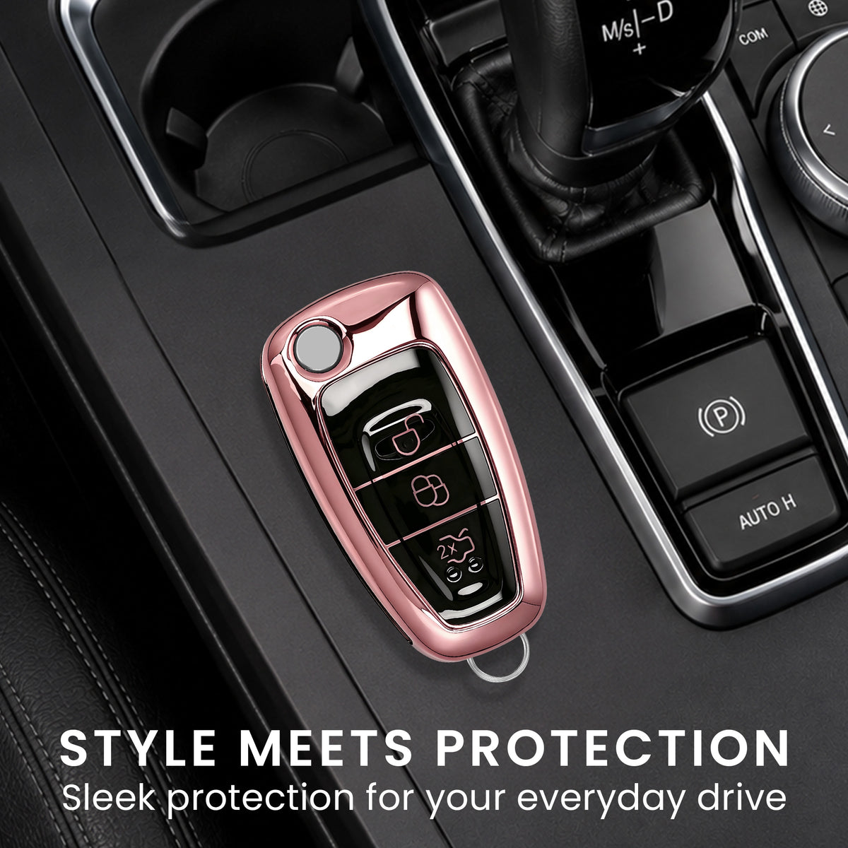 Ford 3-Button Flip Car Key Cover Glossy