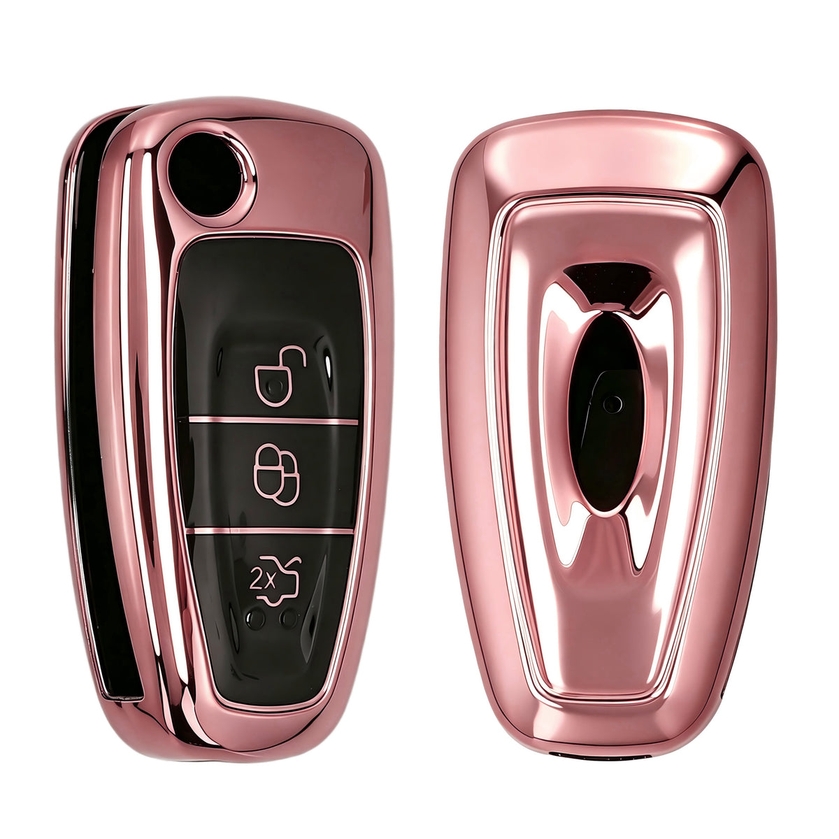 Ford 3-Button Flip Car Key Cover Glossy