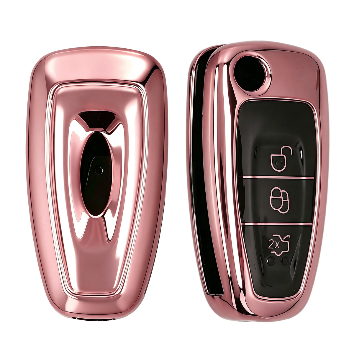 Ford 3-Button Flip Car Key Cover Glossy