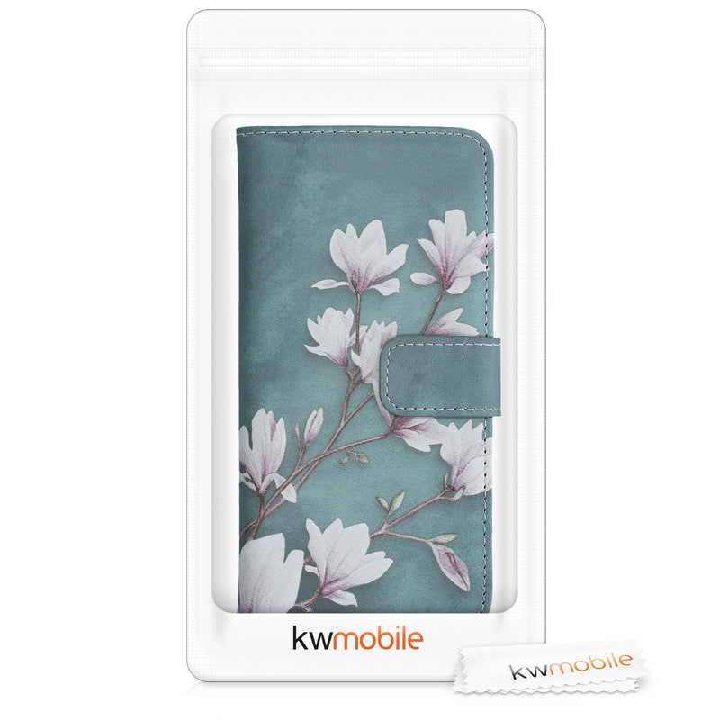 kwmobile Wallet Case compatible with Samsung Galaxy A50 Cover - with Stand and Card Slots