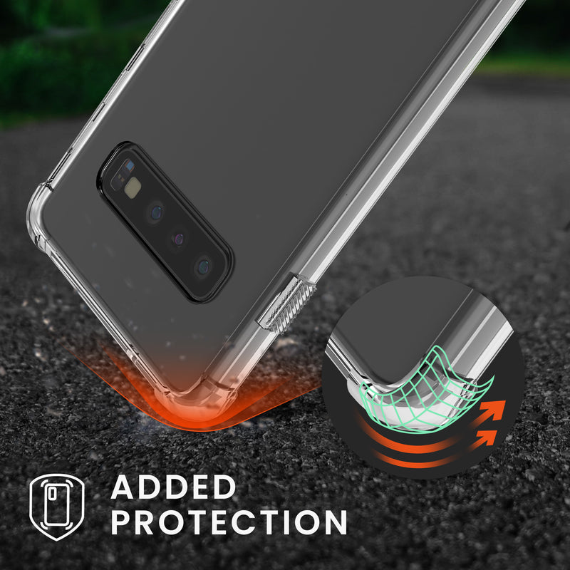 kwmobile Necklace Case Compatible with Samsung Galaxy S10 Silicone Cover with Lanyard Strap Phone Case