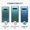 kwmobile Necklace Case Compatible with Samsung Galaxy S10 Silicone Cover with Lanyard Strap Phone Case