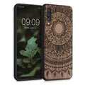 Wooden Wood Hard Case with TPU Bumper for Samsung Galaxy A50 Indian Sun