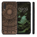 Wooden Hard Case with TPU Bumper for Samsung Galaxy A50 Indian Sun