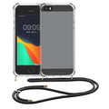 kwmobile Necklace Case compatible with Apple iPhone SE (1st Gen 2016) / iPhone 5 / iPhone 5S - Silicone Cover with Lanyard Cord Case