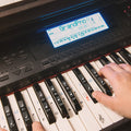 kwmobile Klavier Keyboard Noten Aufkleber - für 49 61 76 88 Tasten Instrumente - Vinyl Piano Sticker für weiße