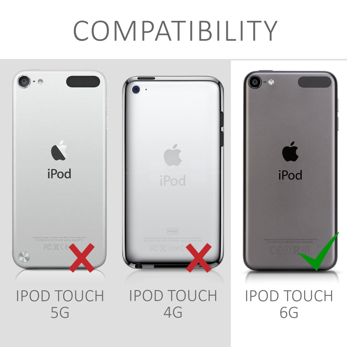 iPod Touch 6G / 7G Silicone Back Cover Clear