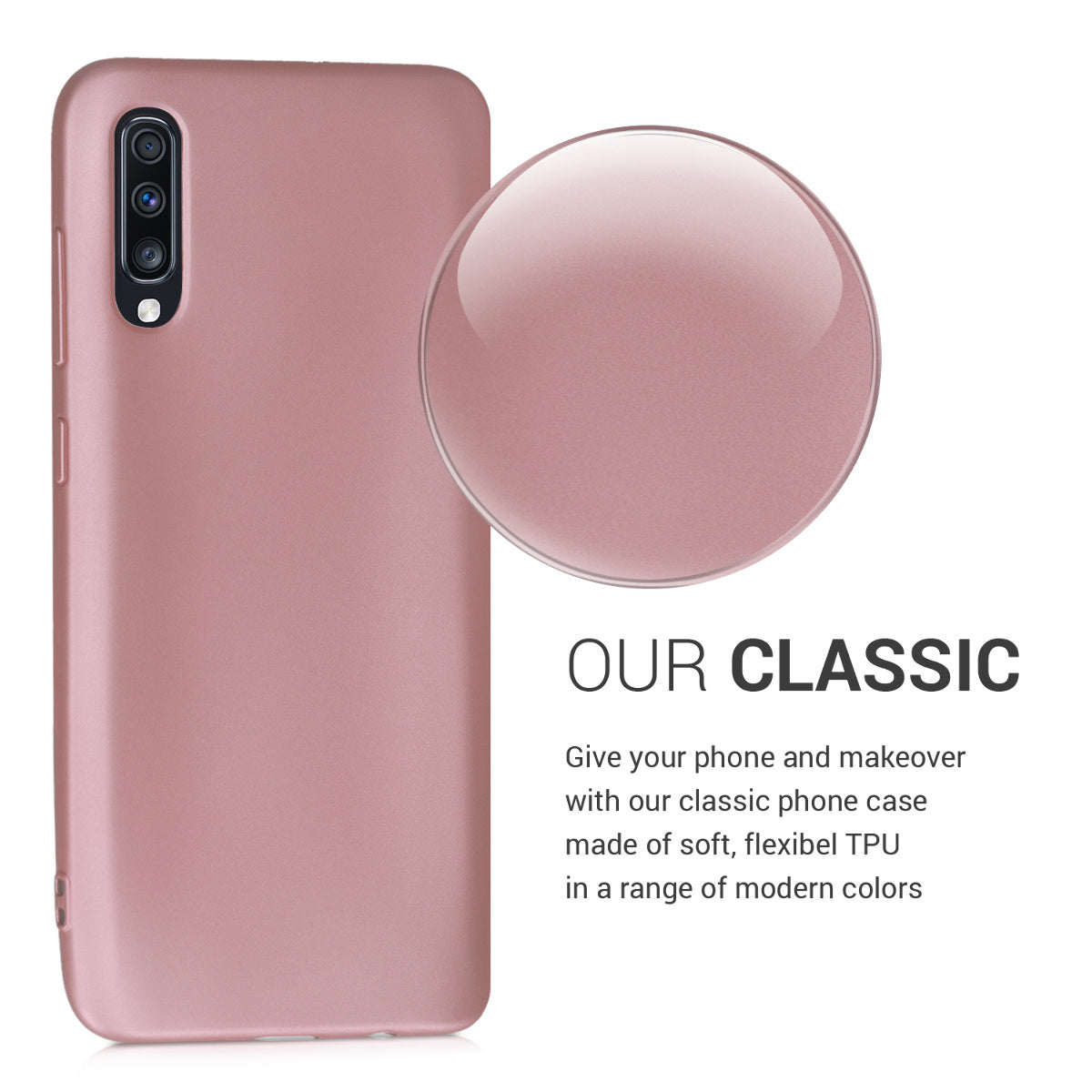 kwmobile Phone Case for Samsung Galaxy A70 Silicone Case Protective Cover