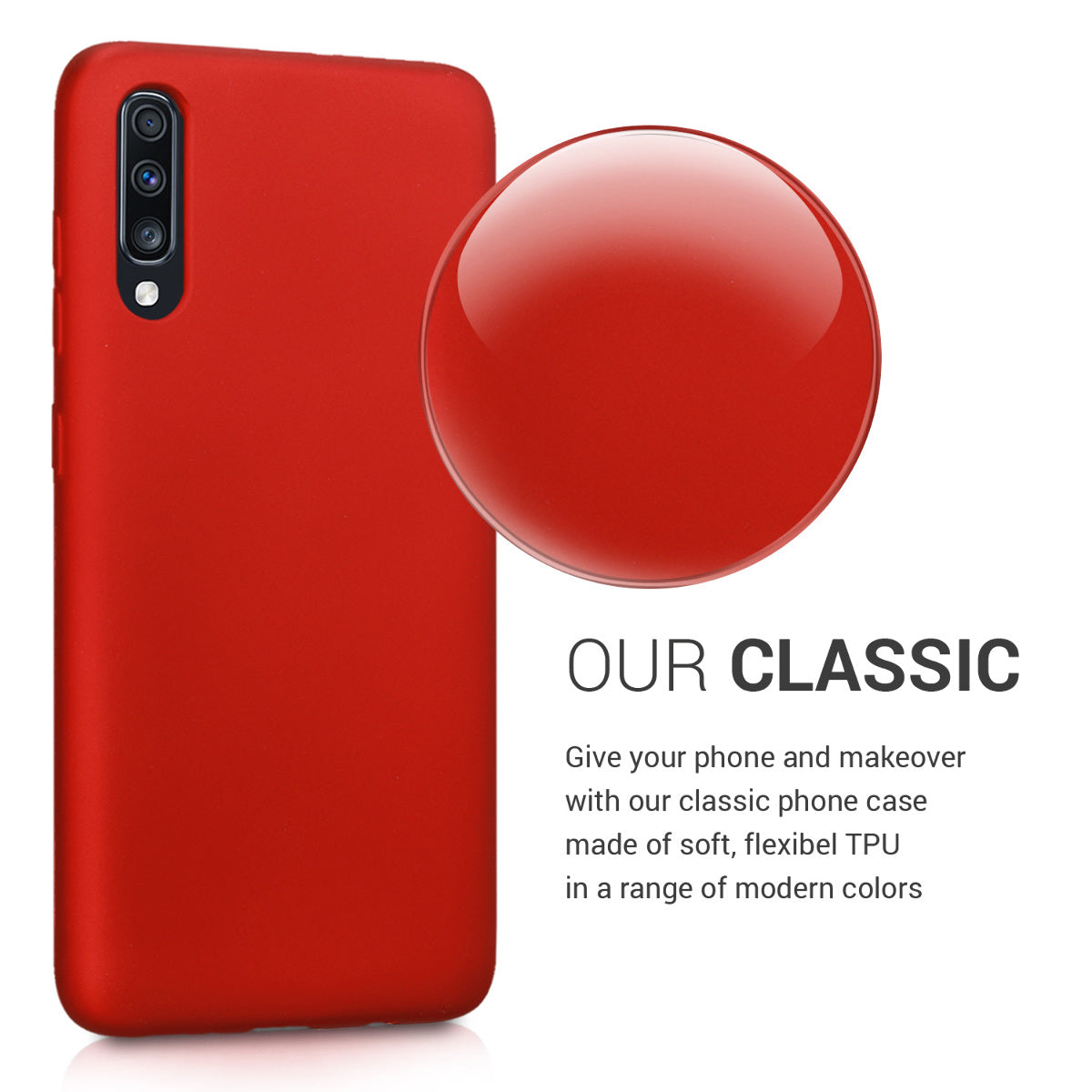 kwmobile Phone Case for Samsung Galaxy A70 Silicone Case Protective Cover