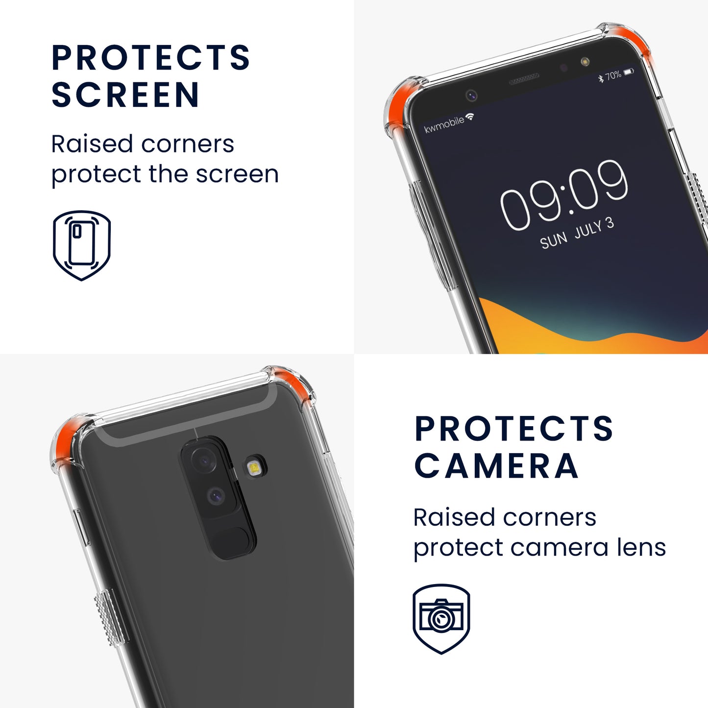 kwmobile Necklace Case compatible with Samsung Galaxy A6+/A6 Plus (2018) Cover
