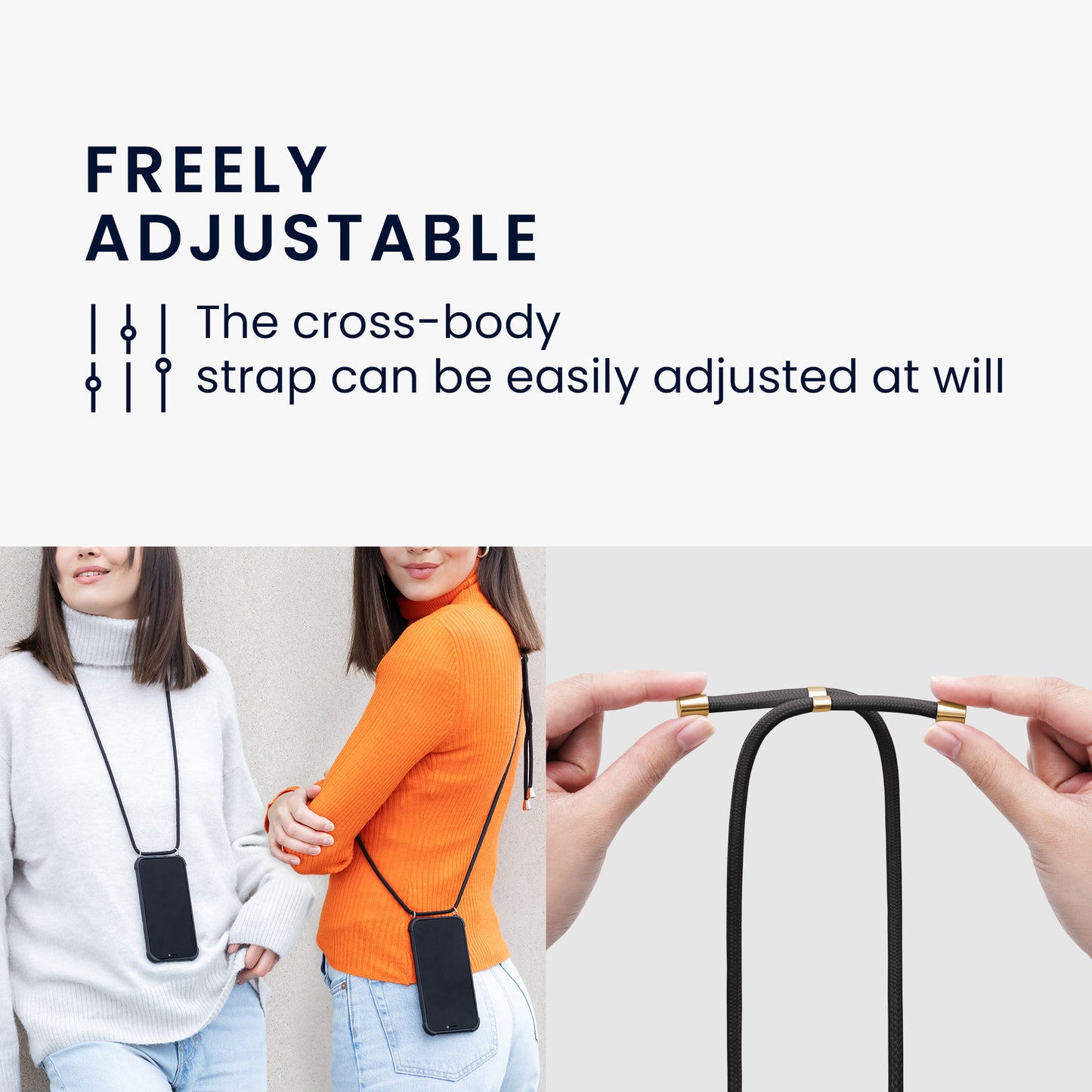 kwmobile Necklace Case compatible with Samsung Galaxy A6+/A6 Plus (2018) Cover