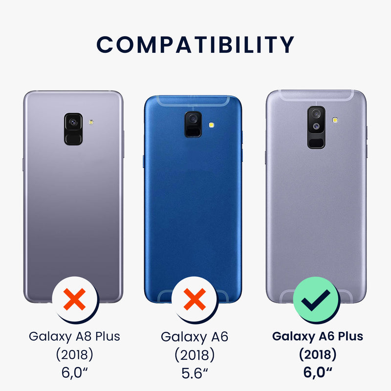 kwmobile Necklace Case compatible with Samsung Galaxy A6+/A6 Plus (2018) Cover