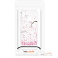 kwmobile Necklace Case compatible with Huawei P20 Lite Silicone Cover with Phone Chain Cherry Blossom Petals