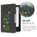 Tolino Vision 1 / 2 / 3 / 4 HD eReader Case Blue and Green Stars