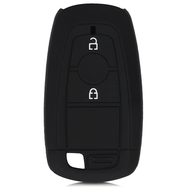Ford 2-Button Keyless Go Silicone Car Key Cover Red Racing Stripes