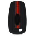 Ford 2-Button Keyless Go Silicone Car Key Cover Red Racing Stripes