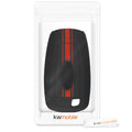 Ford 2-Button Keyless Go Silicone Car Key Cover Red Racing Stripes