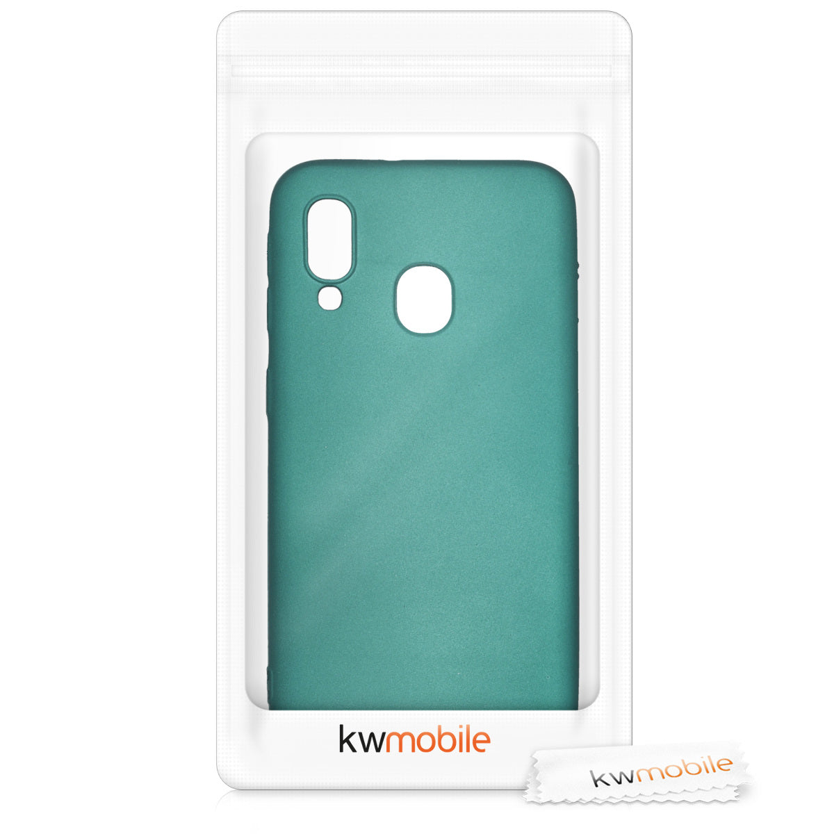 kwmobile Phone Case for Samsung Galaxy A40 - Metallic Shimmering Silicone Case - Protective Cover