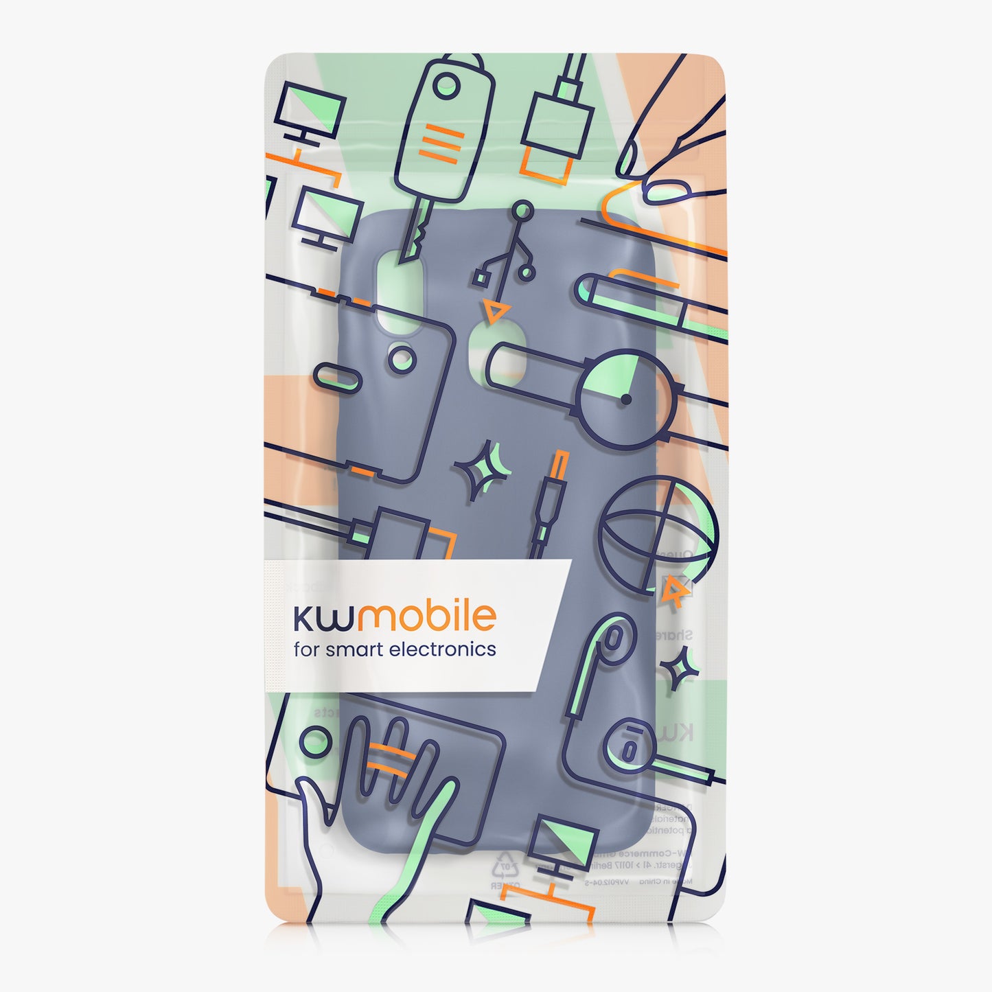 kwmobile Phone Case for Samsung Galaxy A40 - Metallic Shimmering Silicone Case - Protective Cover