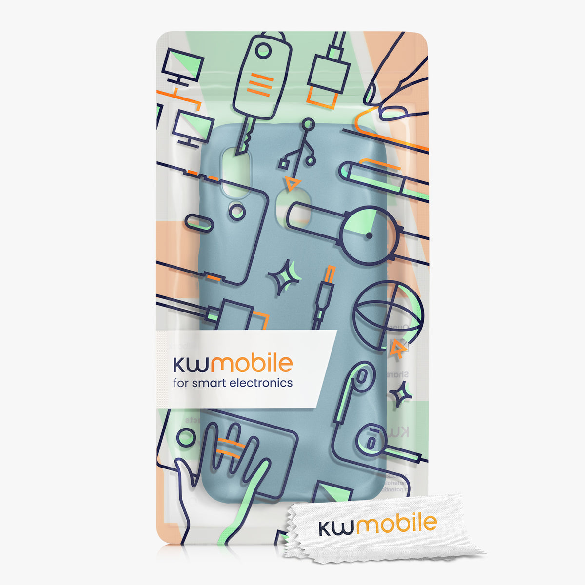 kwmobile Phone Case for Samsung Galaxy A40 - Metallic Shimmering Silicone Case - Protective Cover