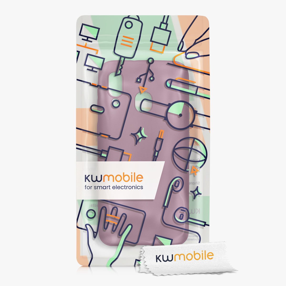 kwmobile Phone Case for Samsung Galaxy A40 - Metallic Shimmering Silicone Case - Protective Cover