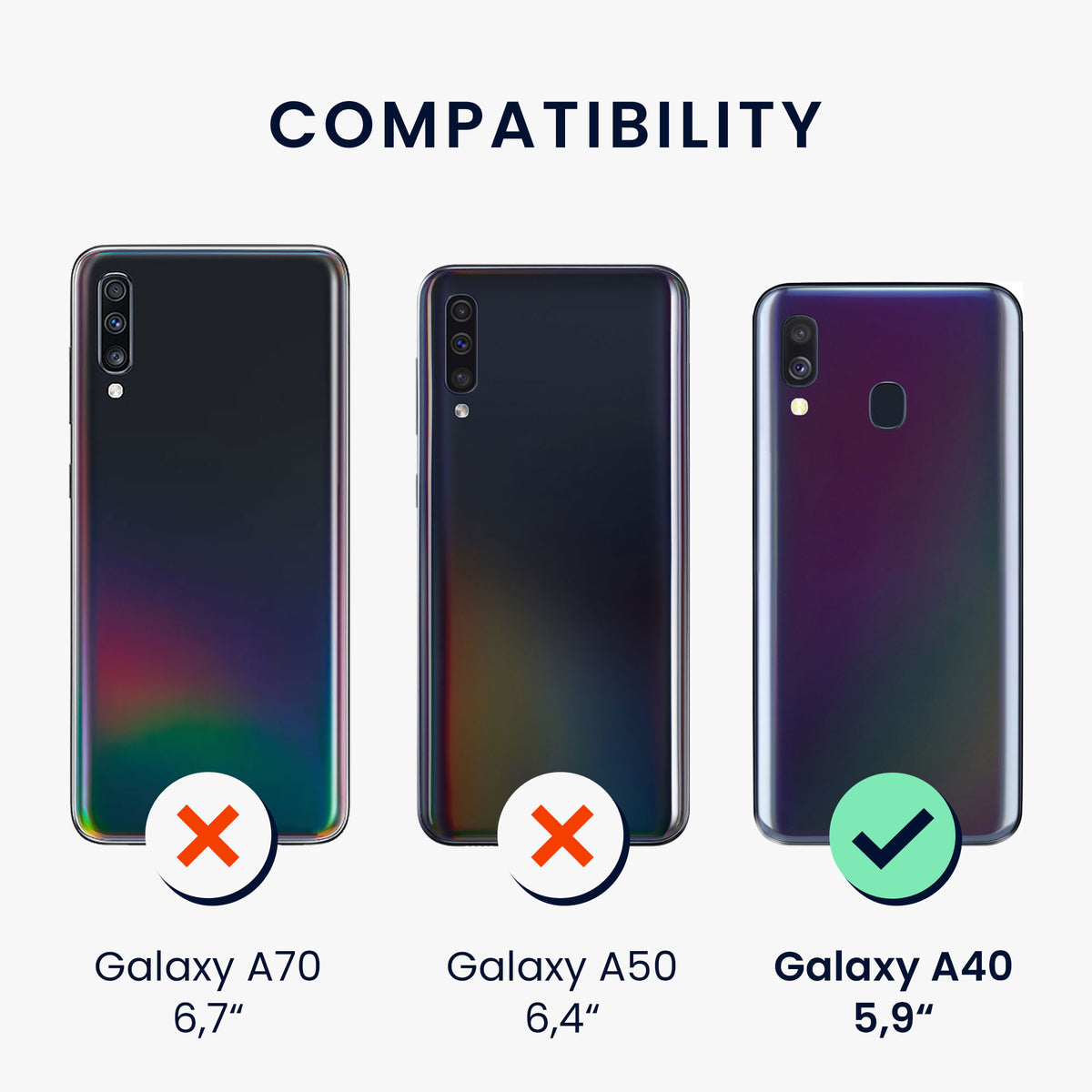 kwmobile Phone Case for Samsung Galaxy A40 - Protective Cover