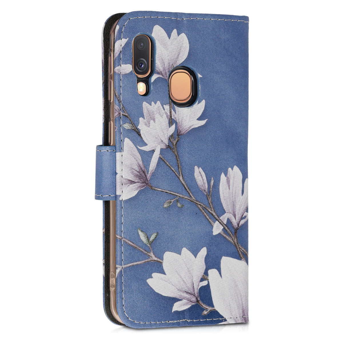 kwmobile Wallet Case compatible with Samsung Galaxy A40 - Cover with Stand and Card Slots