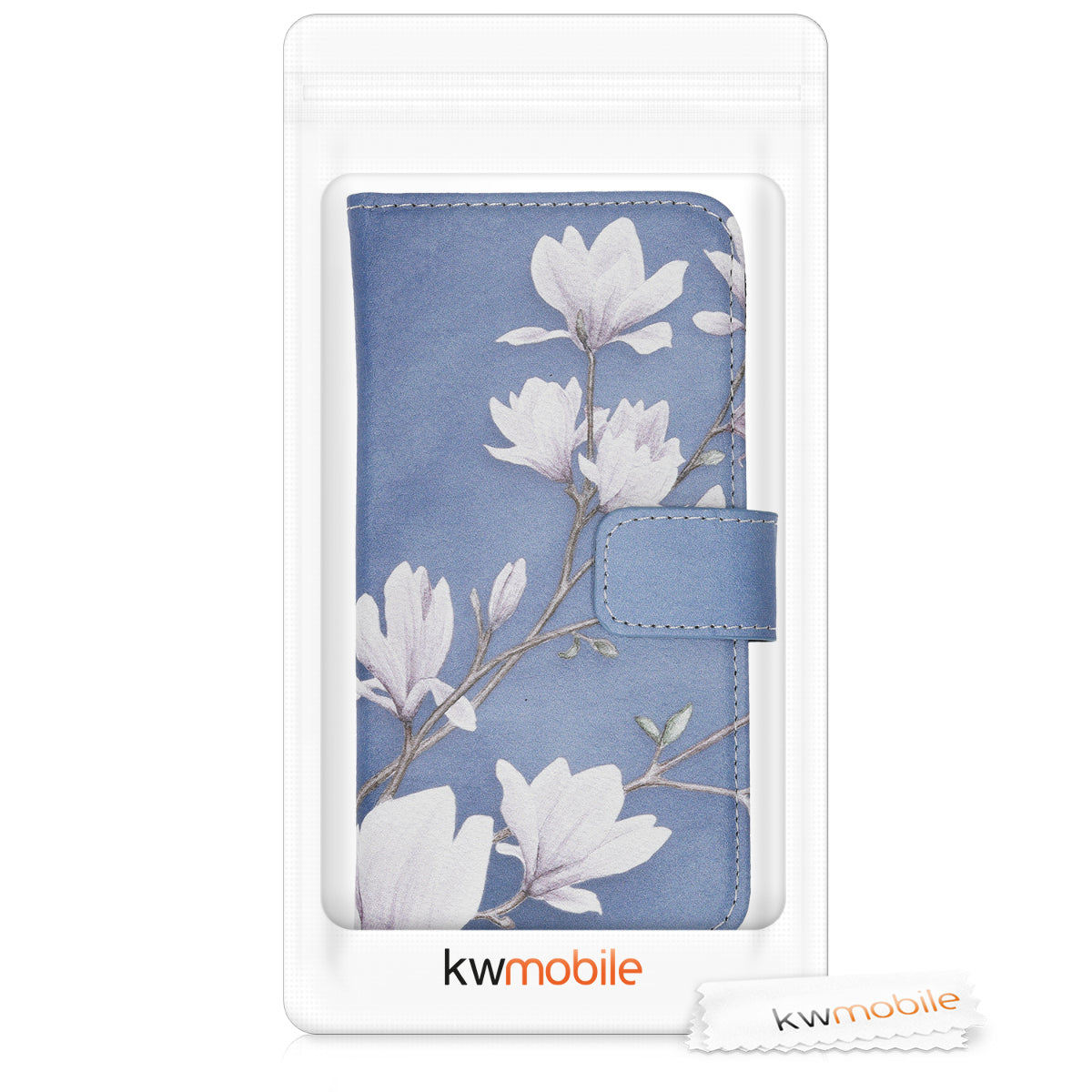 kwmobile Wallet Case compatible with Samsung Galaxy A40 - Cover with Stand and Card Slots