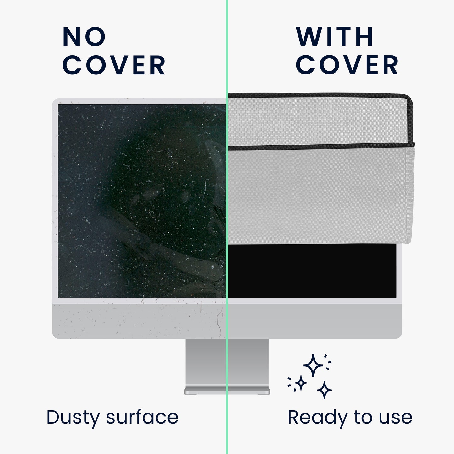 kwmobile Protective Cover compatible with 34-35" Monitor - PC Screen Cover - Computer Cover Case