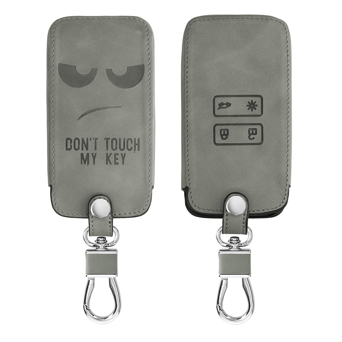 kwmobile Car Key Shell compatible with Renault 4-Button Smart Key (Keyless Go only) Protective Cover