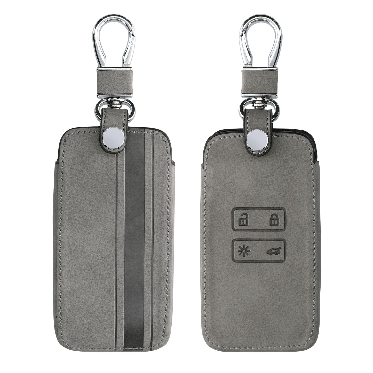 kwmobile Car Key Shell compatible with Renault 4-Button Smart Key (Keyless Go only) Protective Cover