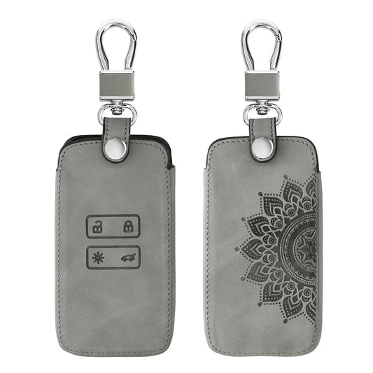 kwmobile Car Key Shell compatible with Renault 4-Button Smart Key (Keyless Go only) Protective Cover