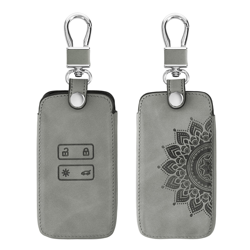 kwmobile Car Key Shell compatible with Renault 4-Button Smart Key (Keyless Go only) Protective Cover