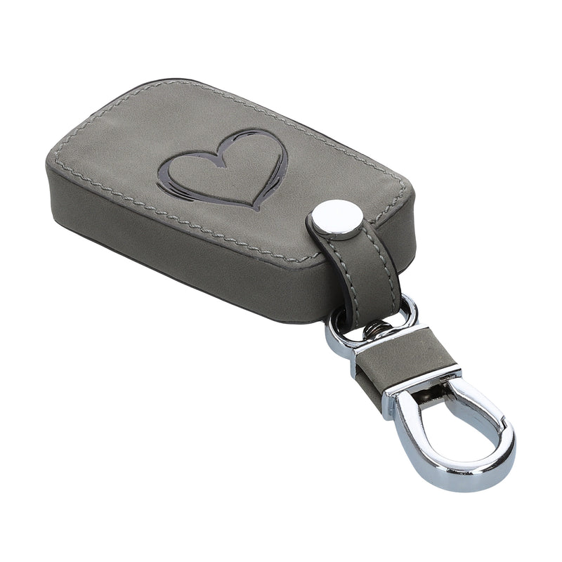VW Golf 7 MK7 3-Button Silicone Car Key Cover Faux Suede Heart