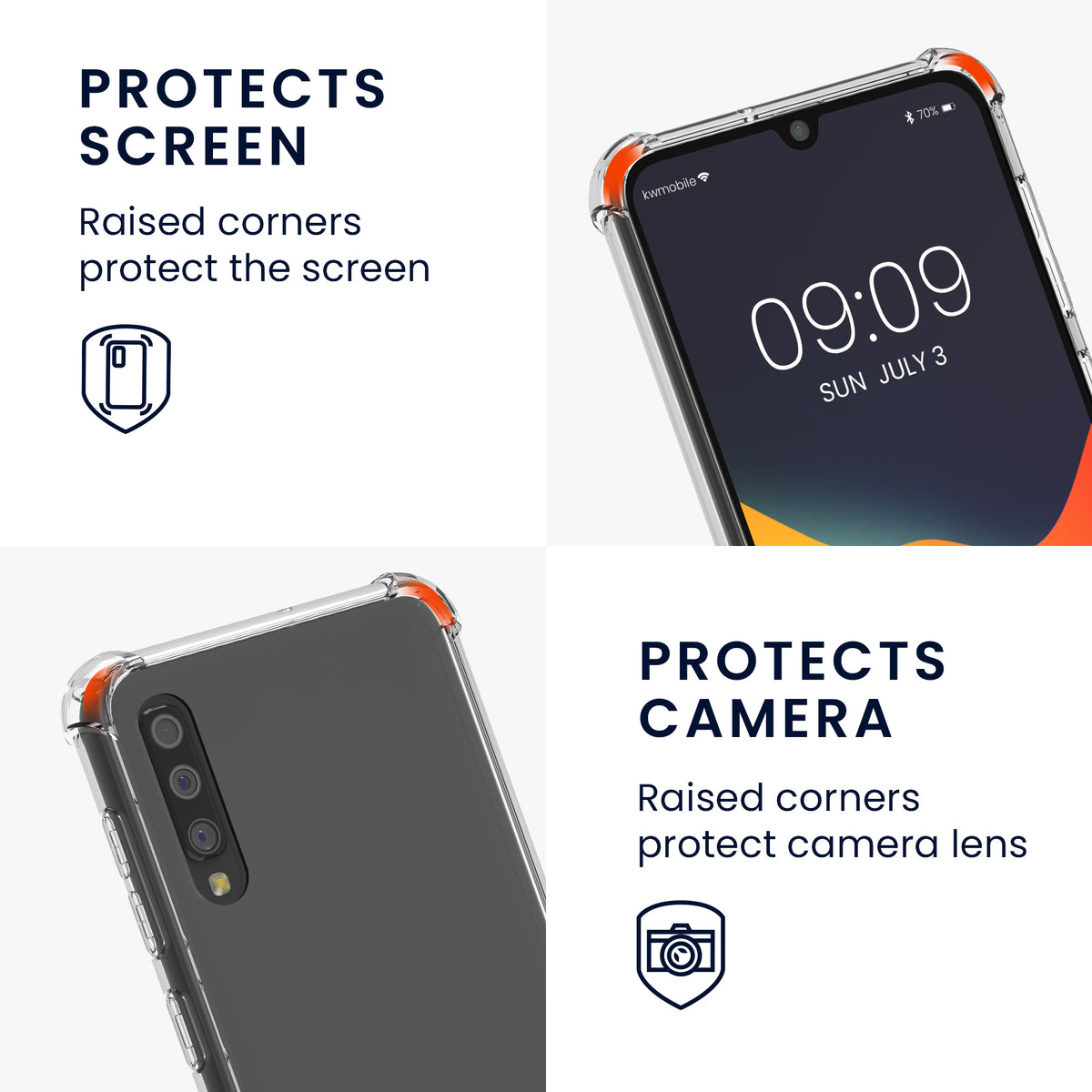 kwmobile Necklace Case compatible with Samsung Galaxy A50 Cover