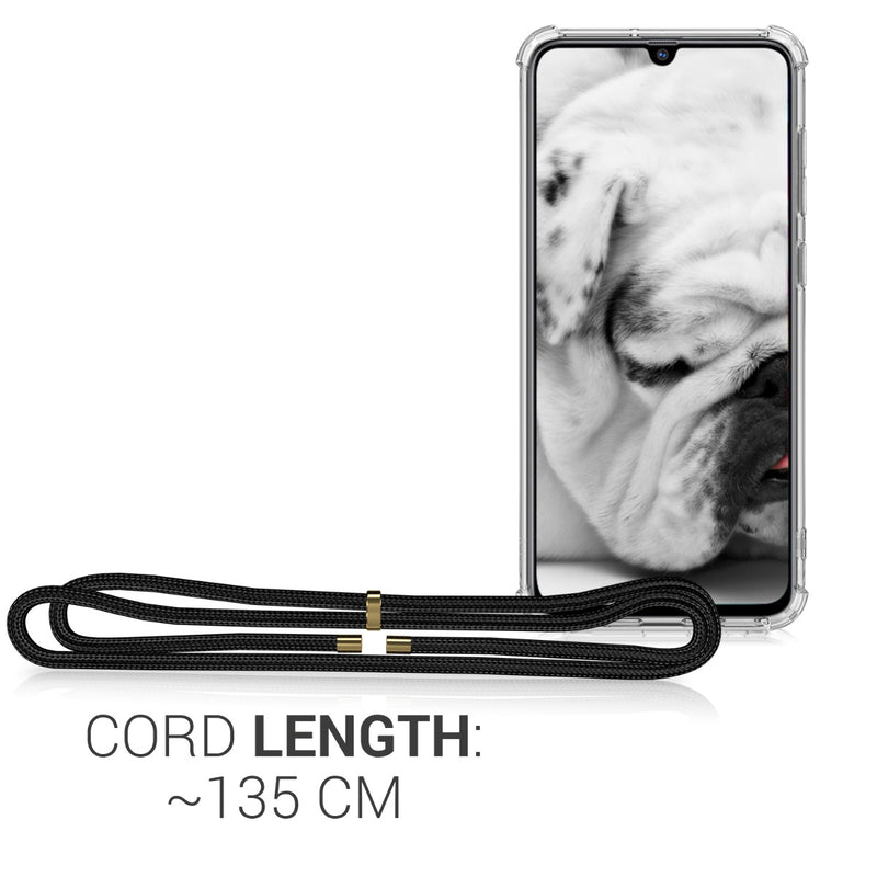 kwmobile Necklace Case Compatible with Samsung Galaxy A70 Silicone Cover with Lanyard Mobile Phone Case