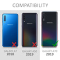 kwmobile Necklace Case Compatible with Samsung Galaxy A70 Silicone Cover with Lanyard Mobile Phone Case