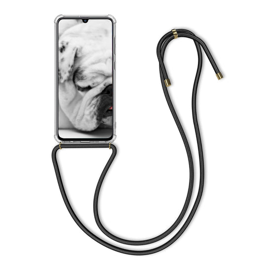 kwmobile Necklace Case Compatible with Samsung Galaxy A70 Silicone Cover with Lanyard Mobile Phone Case