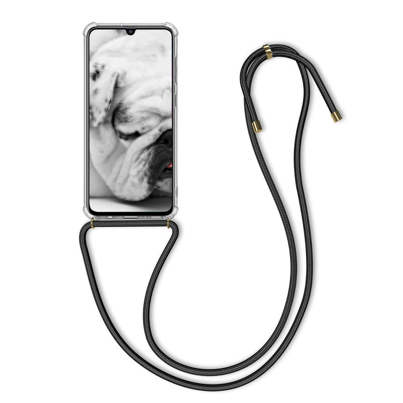 kwmobile Necklace Case Compatible with Samsung Galaxy A70 Silicone Cover with Lanyard Mobile Phone Case