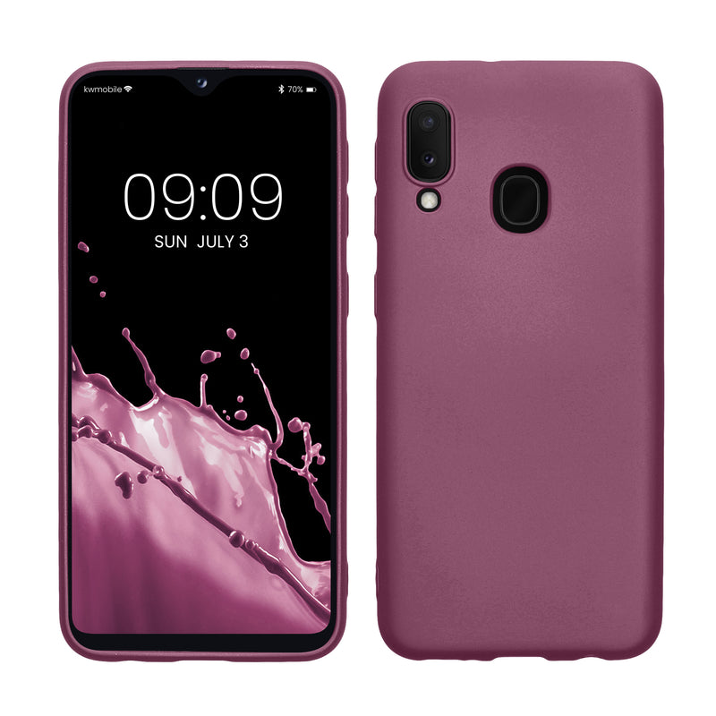 Samsung Galaxy A20e Silicone Phone Case Metallic