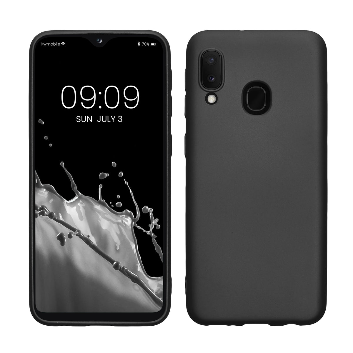 Samsung Galaxy A20e Silicone Phone Case Metallic